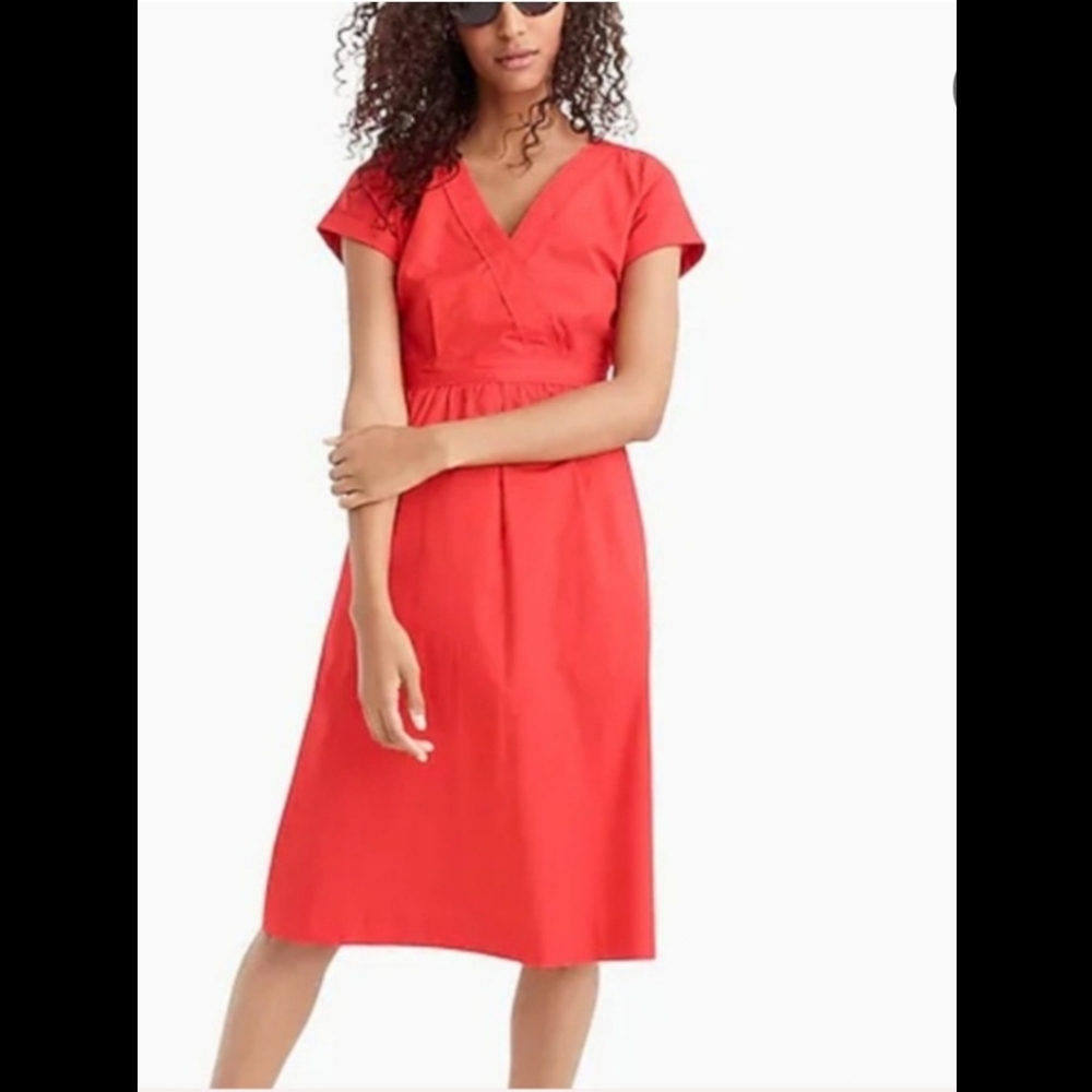 J. Crew cotton poplin dress with pockets